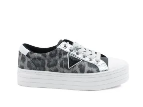 Platform Leopard Leo Grey Sneaker by GUESS - FL5BROFAP12