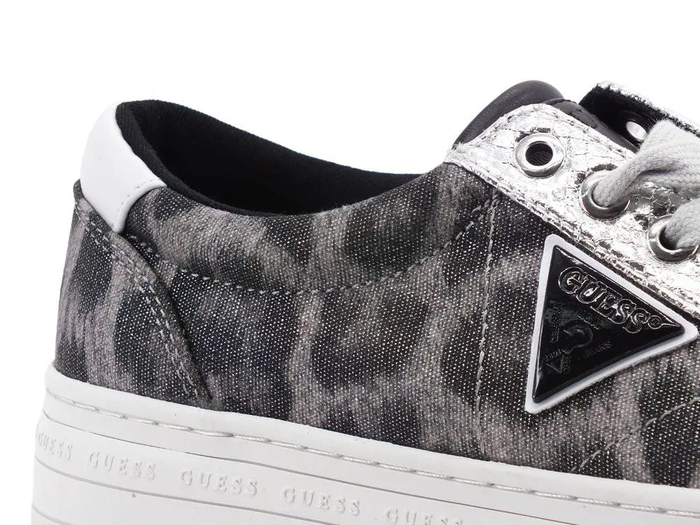 Platform Leopard Leo Grey Sneaker by GUESS - FL5BROFAP12