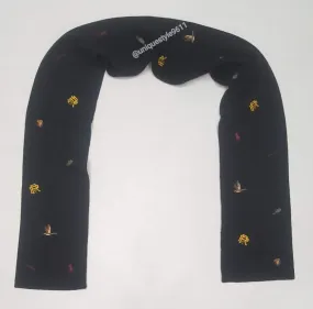 Polo Ralph Lauren Allover Embroidered Scarf, New with Tags