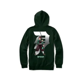 Primitive Skateboards Demon Slayer Tanjiro Hoody Hunter Green
