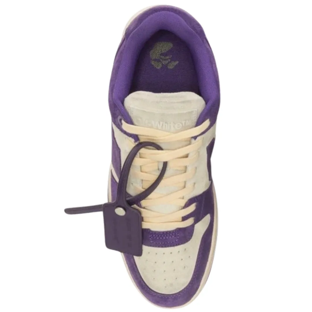 Purple Off White Men's Sneakers - OMIA189F22LEA0120137