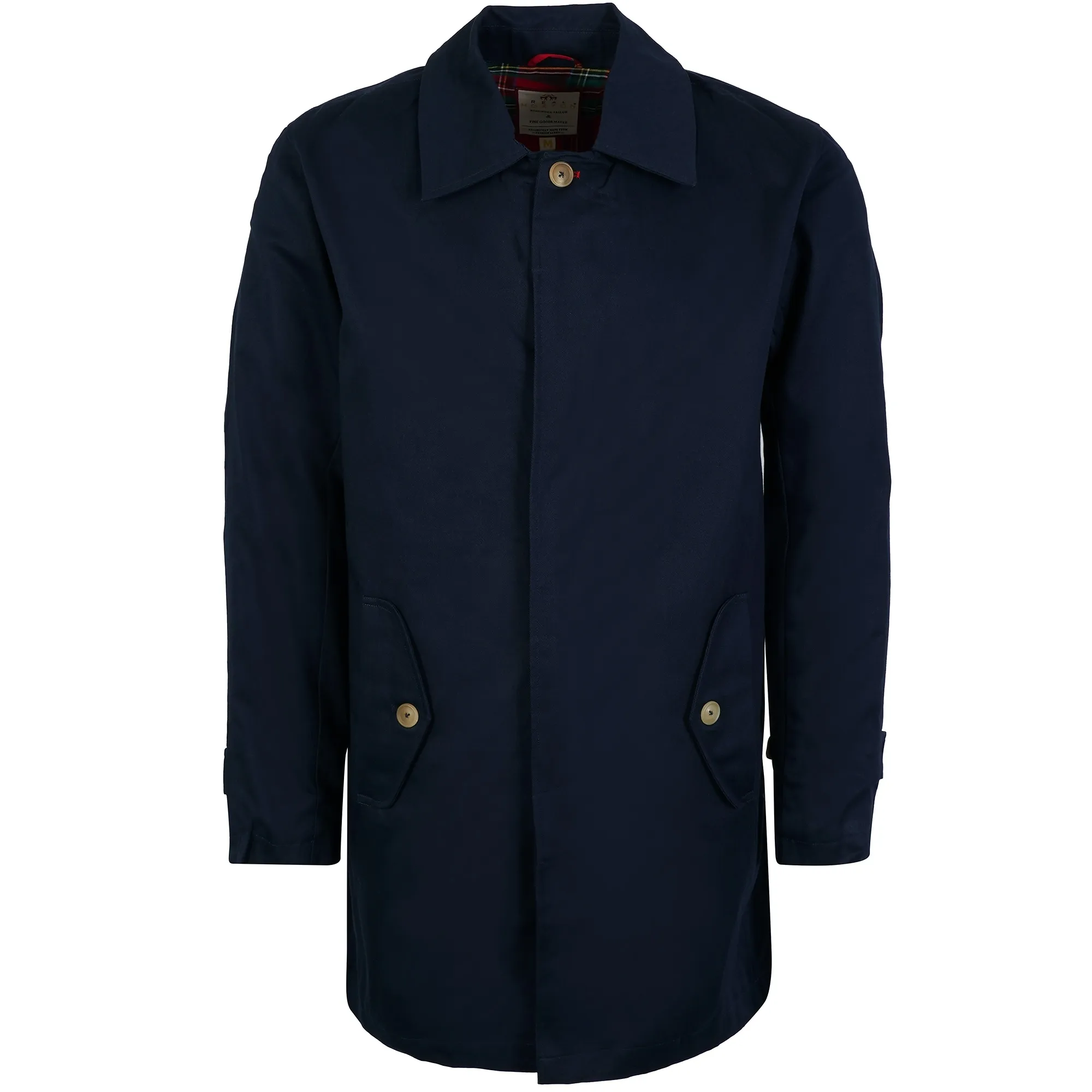 Real Hoxton Navy Mac Coat