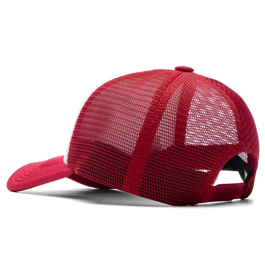 Red College Baseball Cap