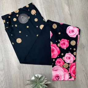 Rose Print Leggings