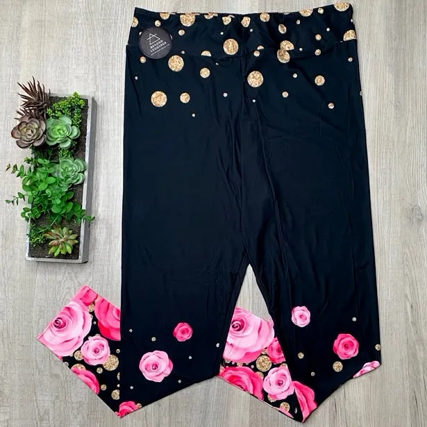 Rose Print Leggings