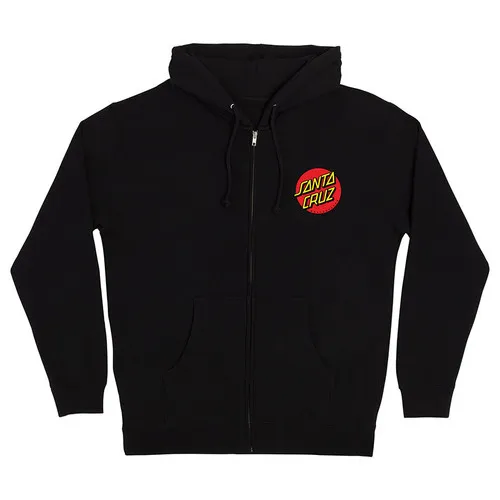 Santa Cruz Skateboards Black Zip Up Hoody Meek Slasher