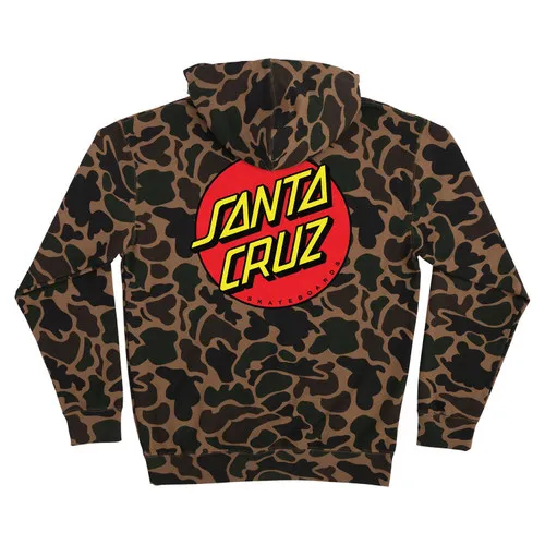 Santa Cruz Skateboards Classic Dot Pullover Hoodie - Duck Camo