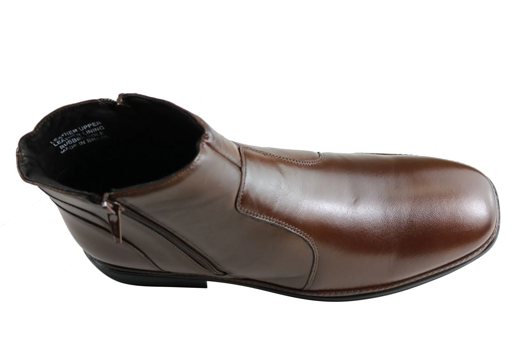 Savelli Aston Mens Comfortable Leather Dress Boots Made In Brazil