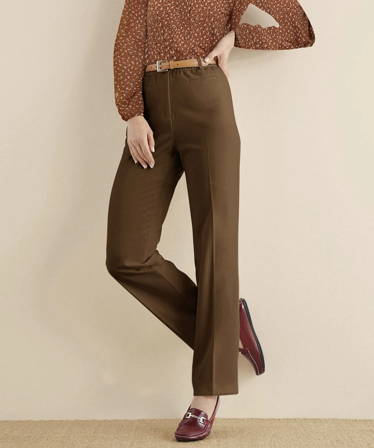 Trousers with Secret Stretch Tummy-slimming Feature