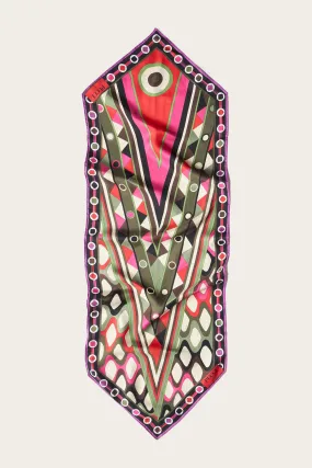 Silk foulard with Vivara print