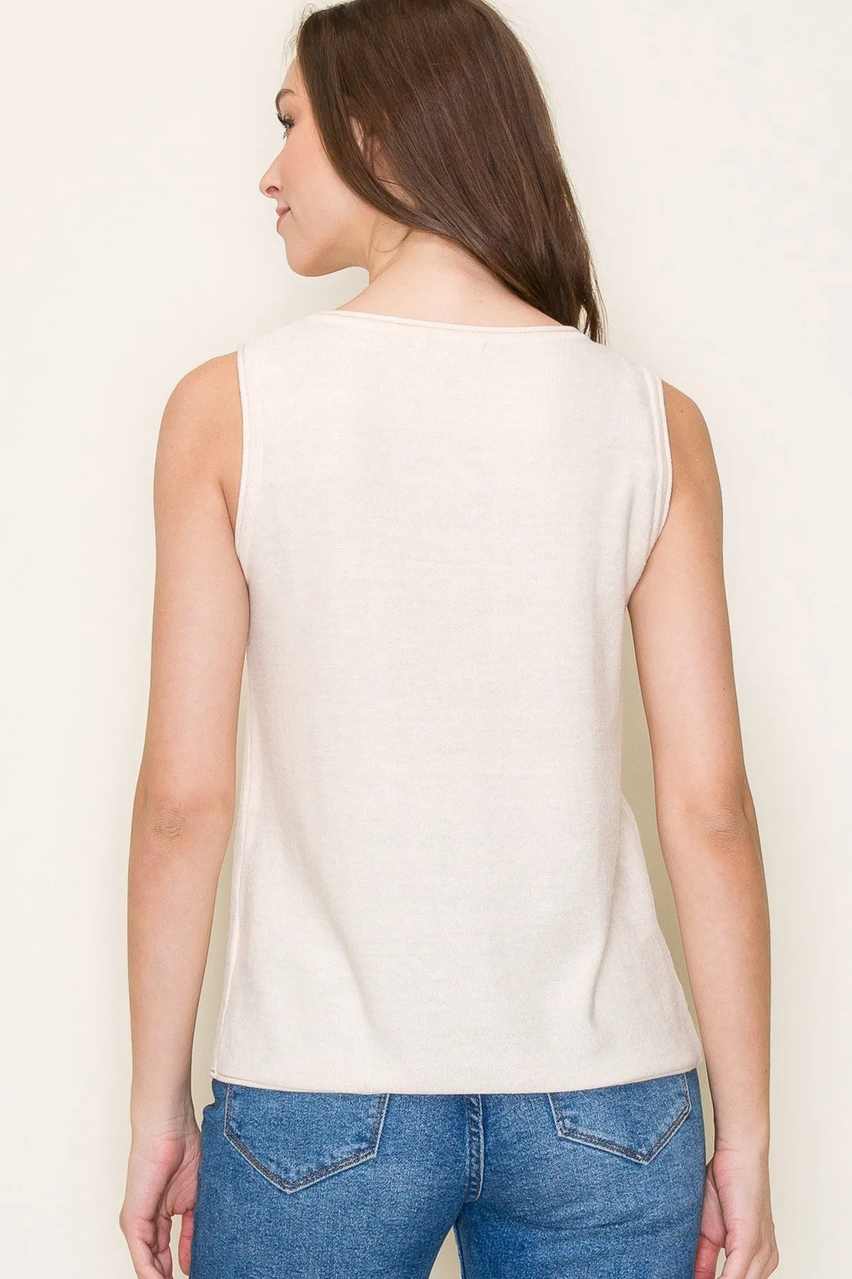 Sleeveless Knit Top