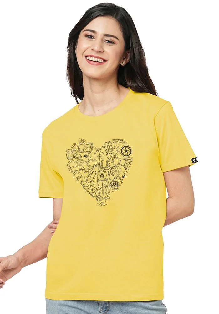 Smile Click Doodle Women's Tshirt