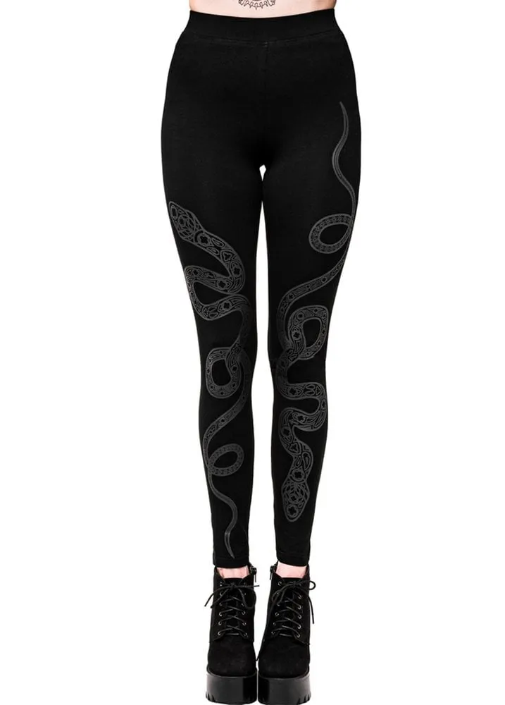 Snake Print Cathedral Leggings