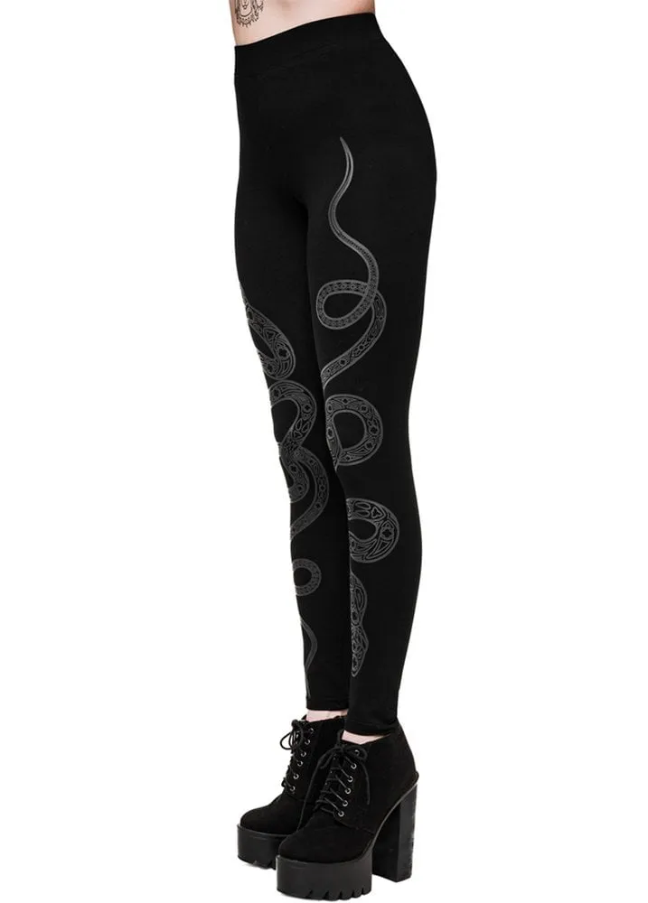 Snake Print Cathedral Leggings