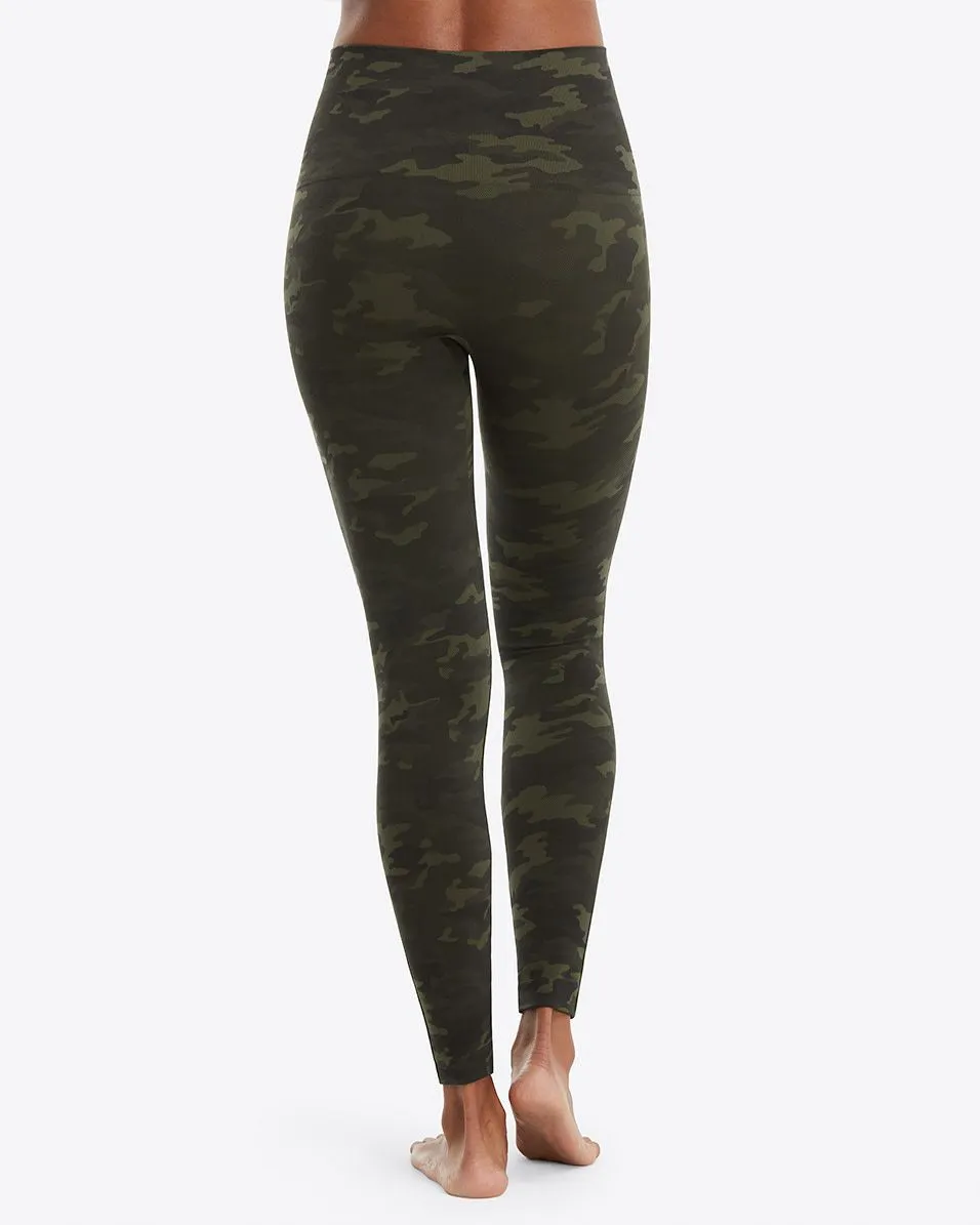 SPANX Look At Me Now Seamless Leggings - Green Camo - Best Price