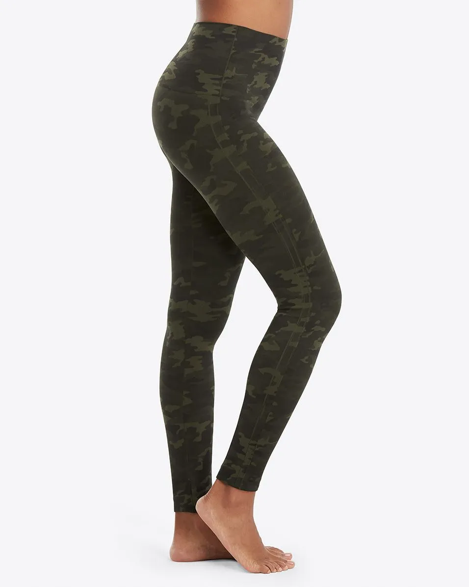 SPANX Look At Me Now Seamless Leggings - Green Camo - Best Price