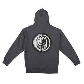 Spitfire Wheels Yin Yang Hoody Zip Charcoal Black White