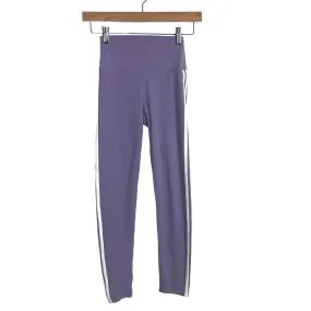 Splits59 Lavender/White Leggings Stripe Size S - Inseam 23” (Sold Out Online, Matching Sports Bra Available)