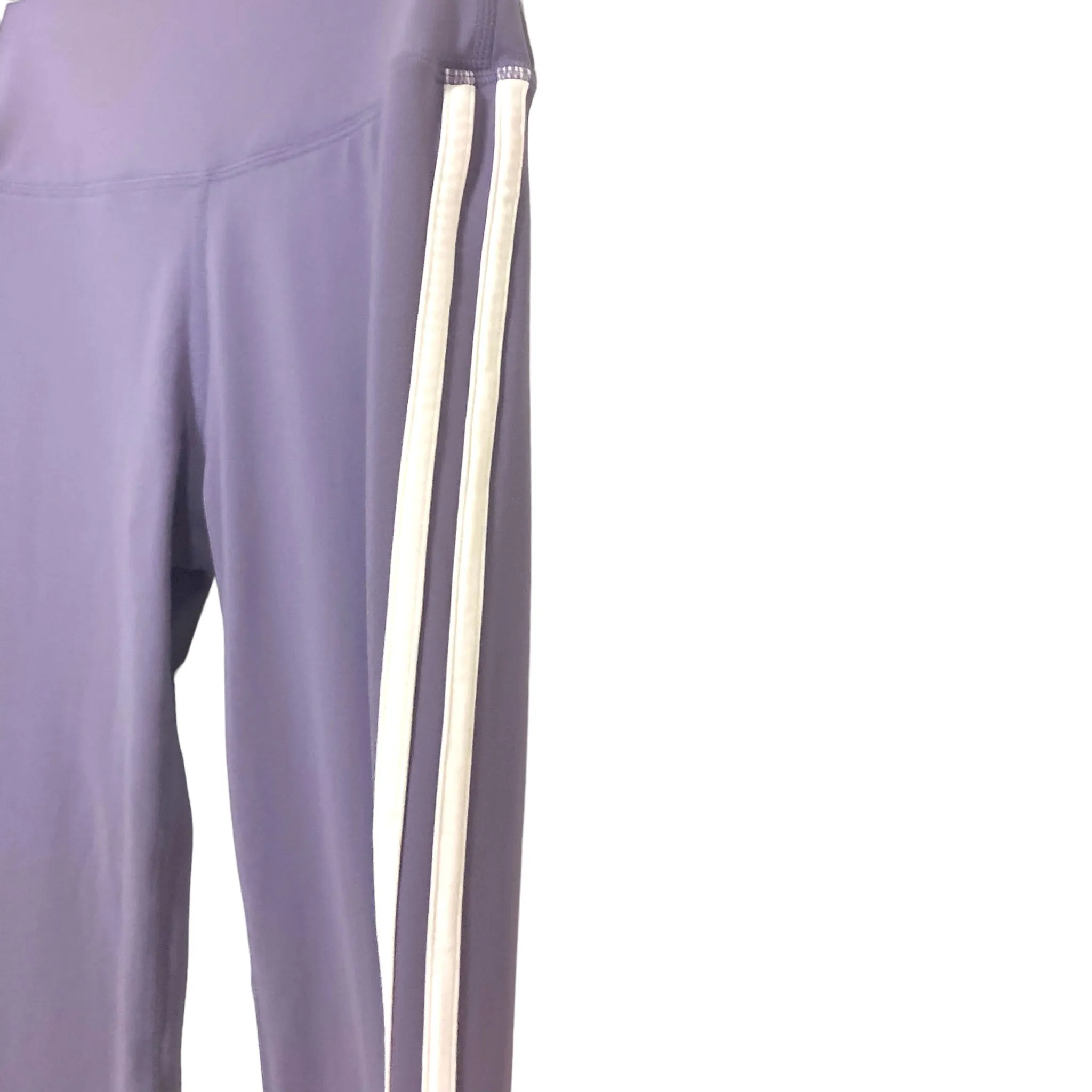 Splits59 Lavender/White Leggings Stripe Size S - Inseam 23” (Sold Out Online, Matching Sports Bra Available)