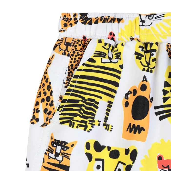 Stella McCartney Baby Swim Shorts Wild Cats Print Multicolour