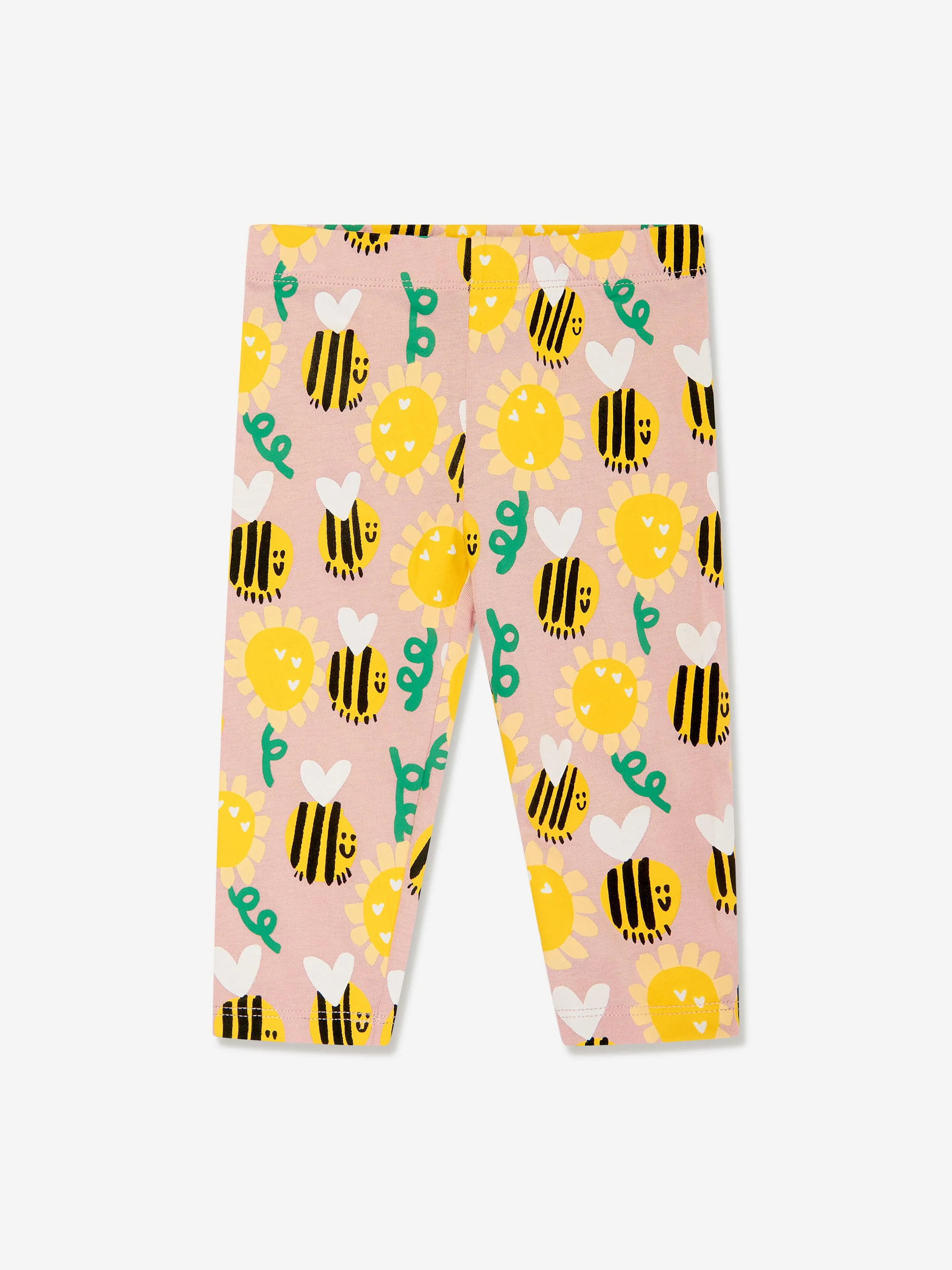 Stella McCartney Pink Bee Leggings for Baby Girls