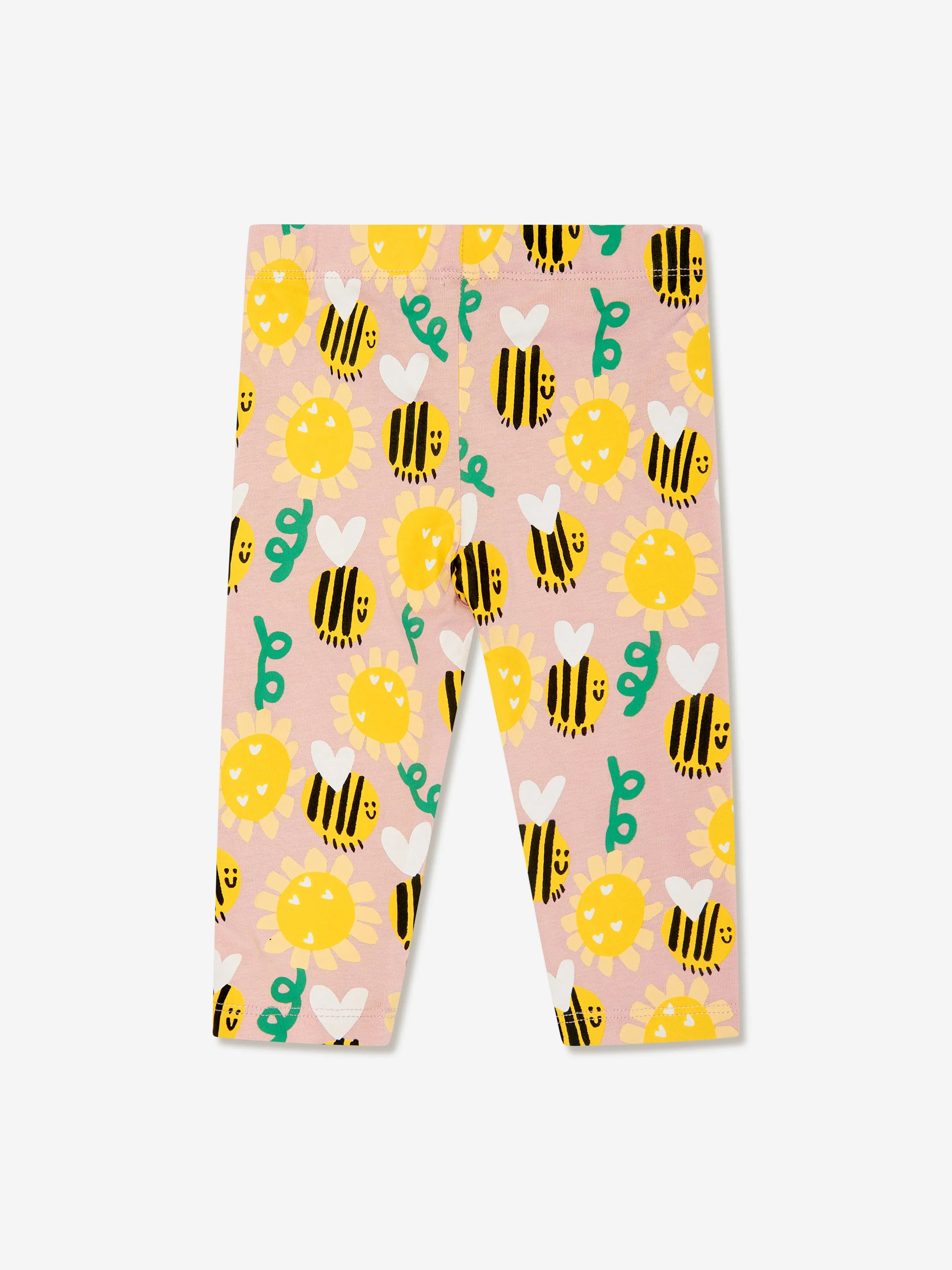 Stella McCartney Pink Bee Leggings for Baby Girls