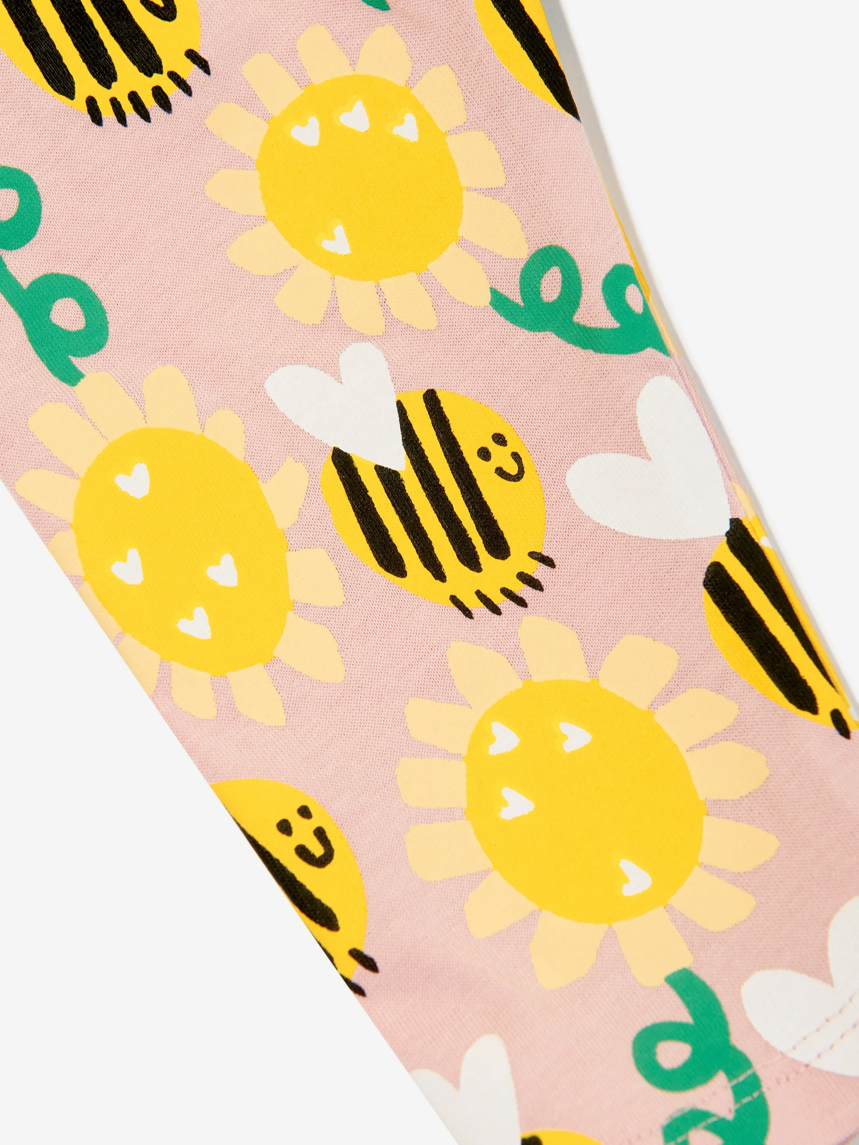 Stella McCartney Pink Bee Leggings for Baby Girls