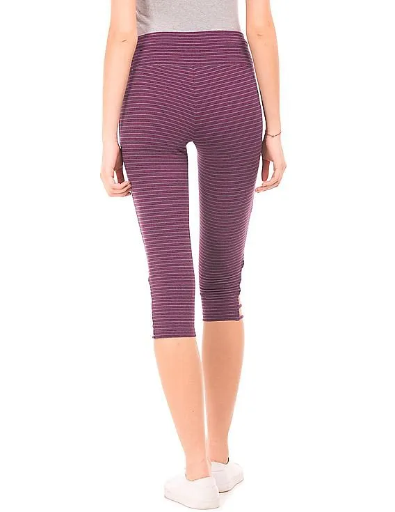 Striped Cropped Leggings by Aeropostale Creek