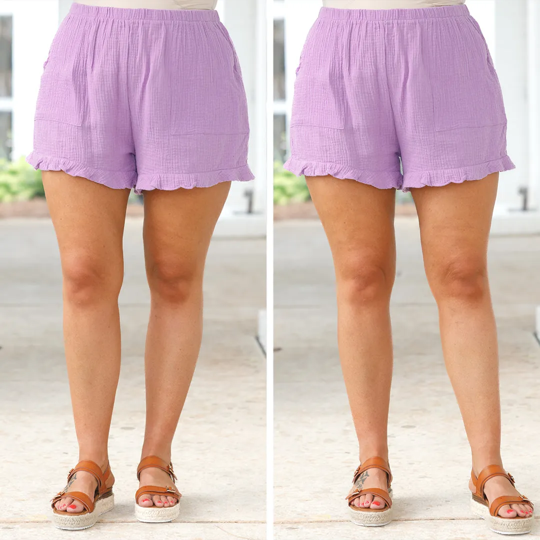 Sunkissed Daze Lilac Shorts