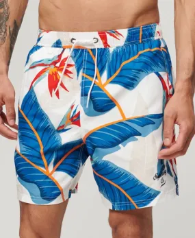 Superdry Hawaiian Print Swim Shorts Optic Paradise Men's Swimwear