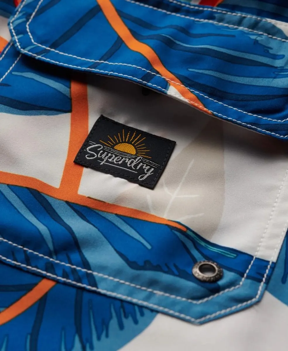 Superdry Hawaiian Print Swim Shorts Optic Paradise Men's Swimwear