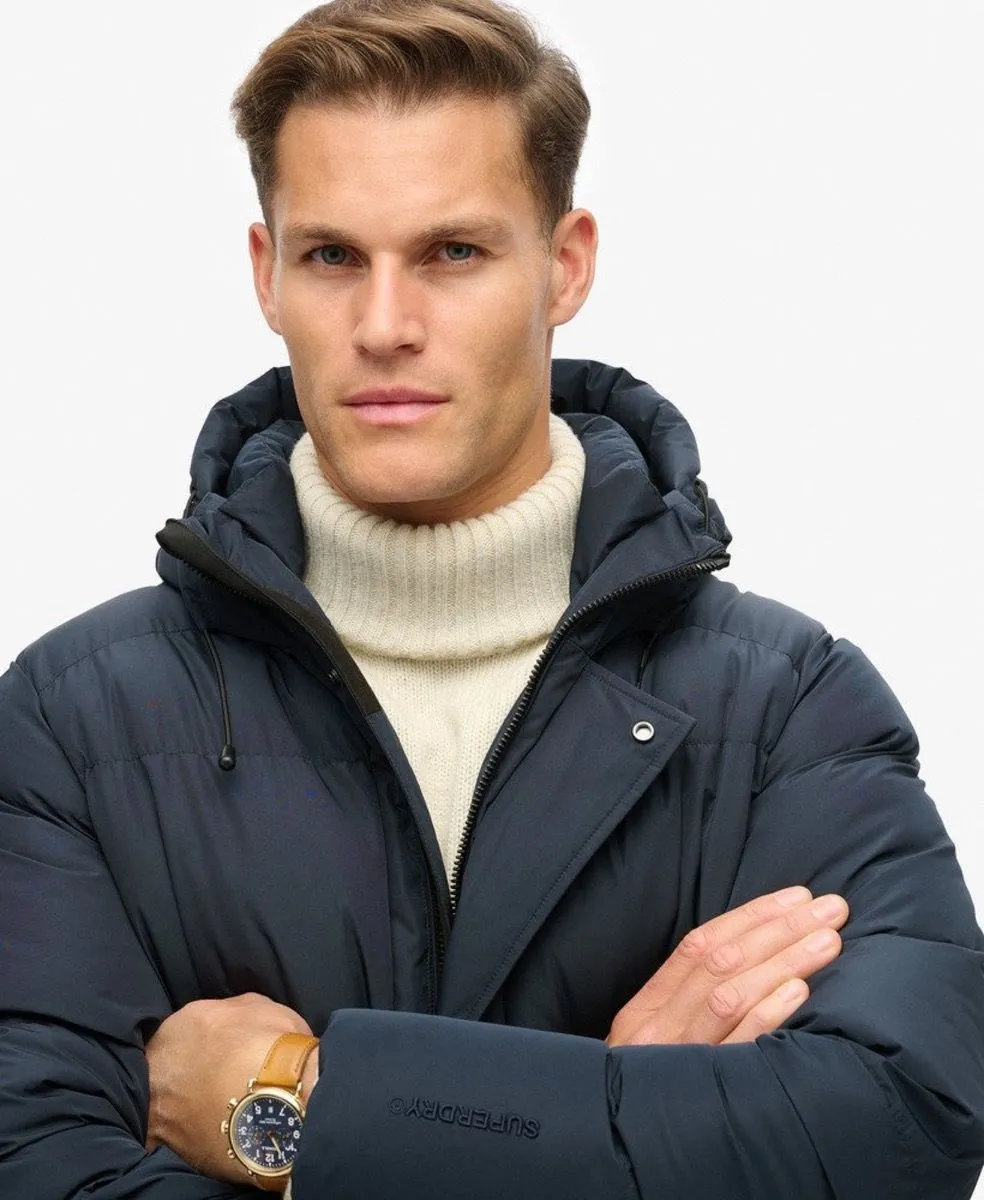 Superdry Hooded Puffer Jacket in Eclipse Navy