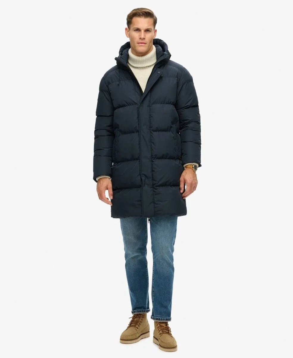 Superdry Hooded Puffer Jacket in Eclipse Navy