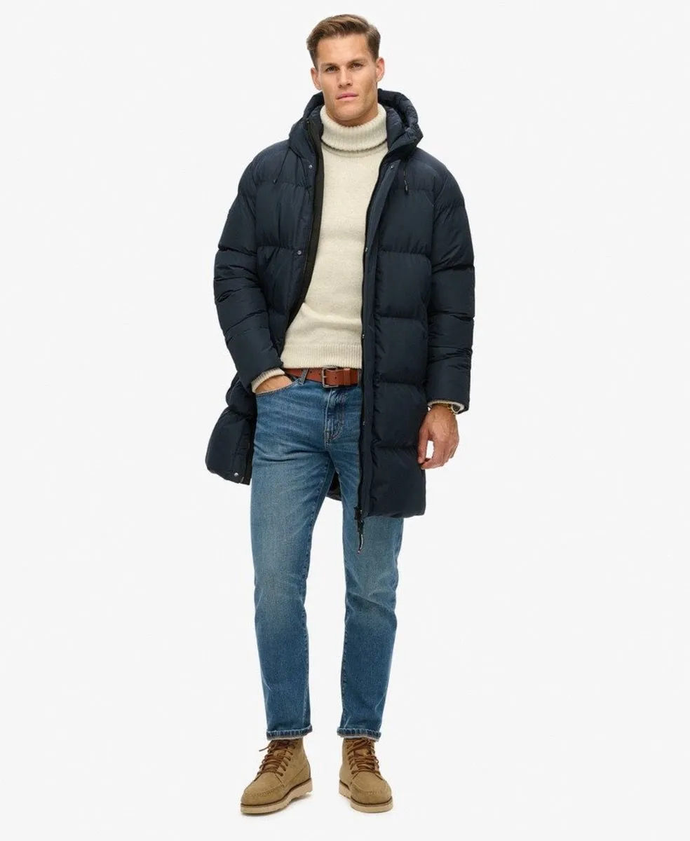 Superdry Hooded Puffer Jacket in Eclipse Navy