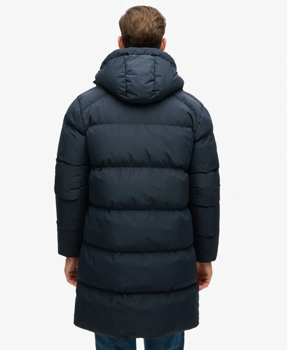 Superdry Hooded Puffer Jacket in Eclipse Navy