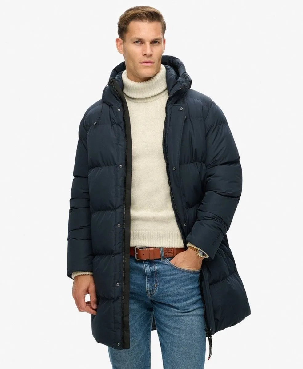 Superdry Hooded Puffer Jacket in Eclipse Navy