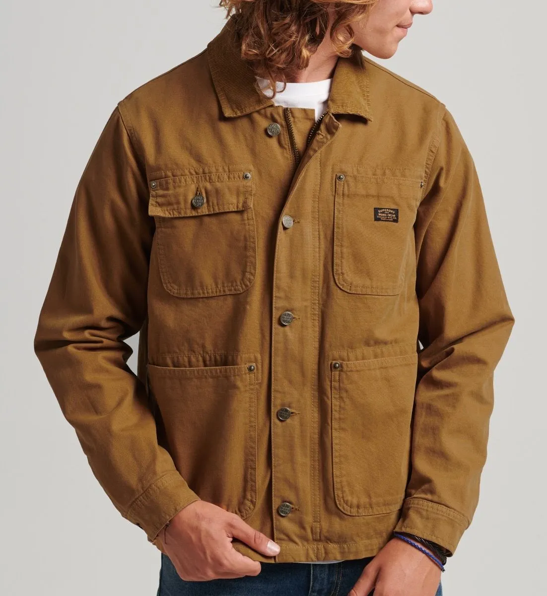 Denim Co Tobacco Superdry Vintage Ranch Canvas Jacket