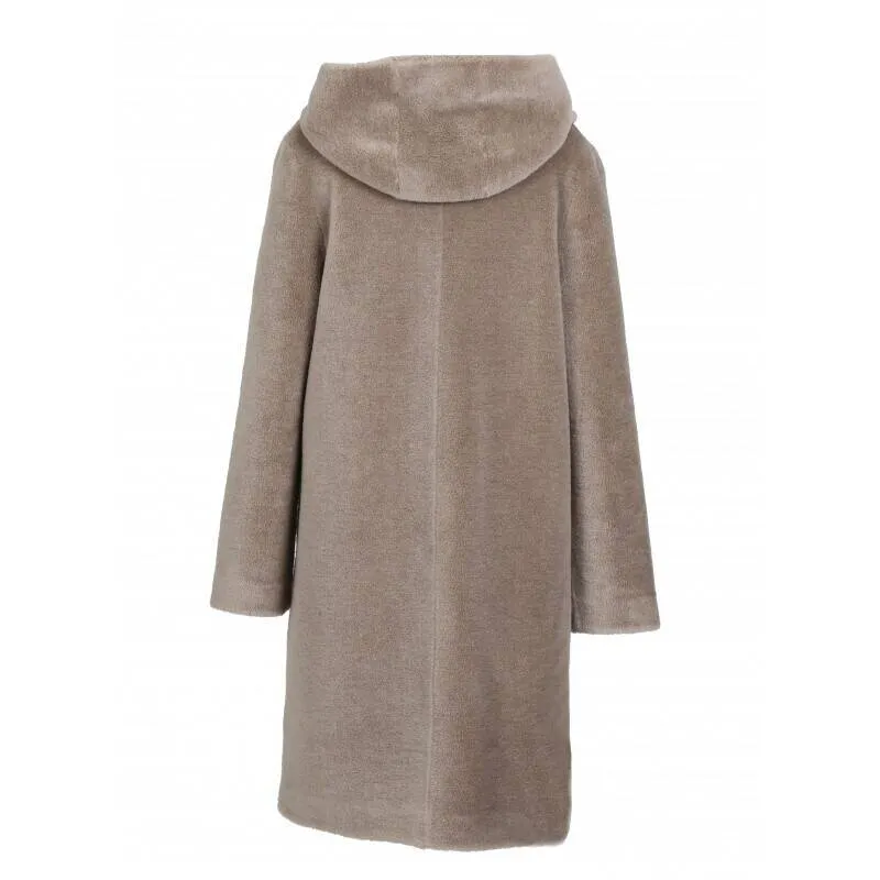 Taupe wool coat for women - Oakwood 63747