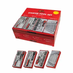 Teng TT0140S Starter Tool Kit – Sockets, Spanners, Ratchet & Screwdriver Sets (140 Pieces)