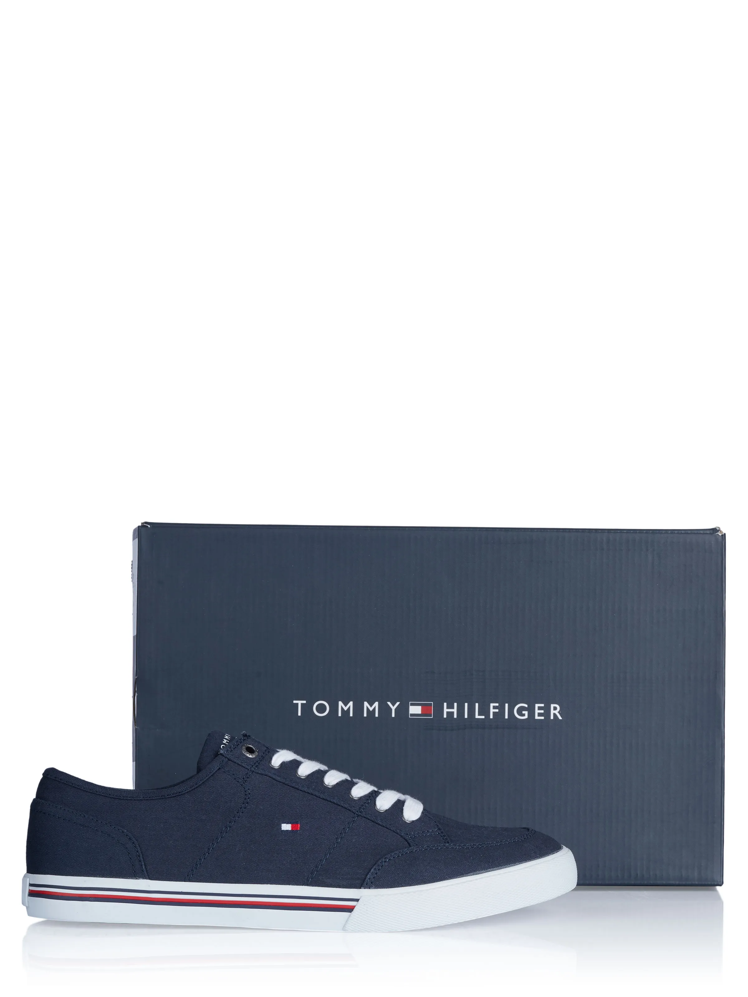 Tommy Hilfiger navy shoe.