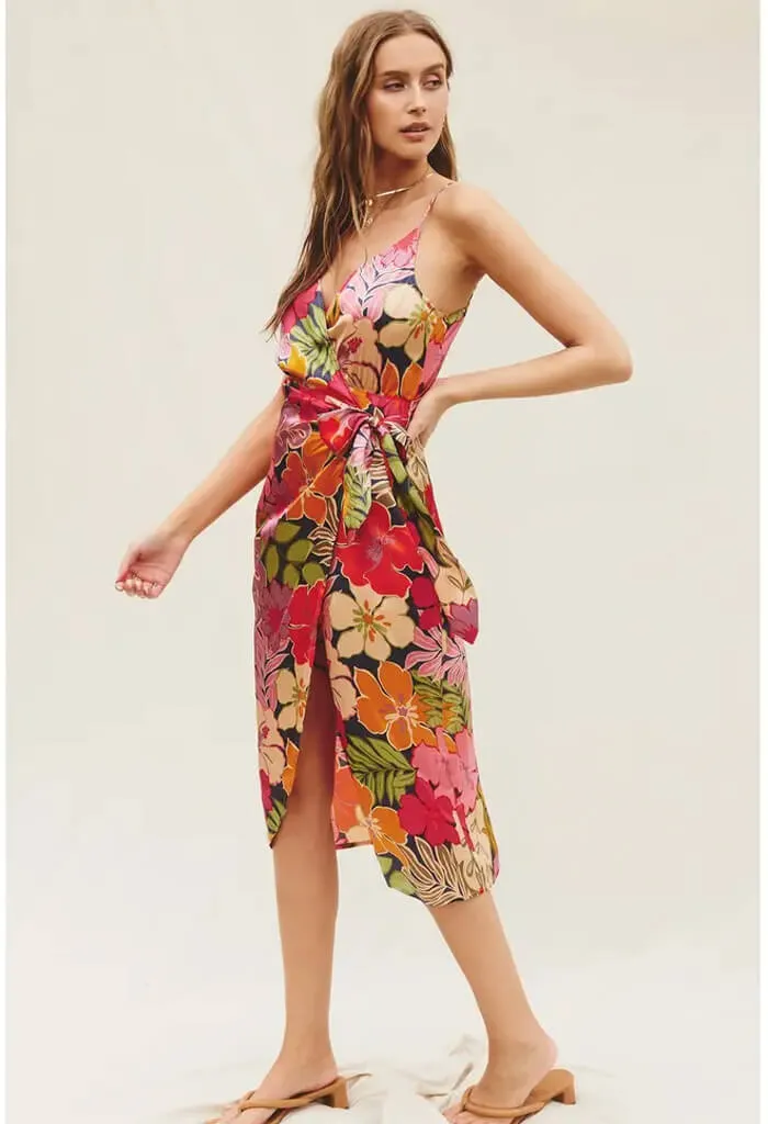 Tropical Hawaiian Print Sundress