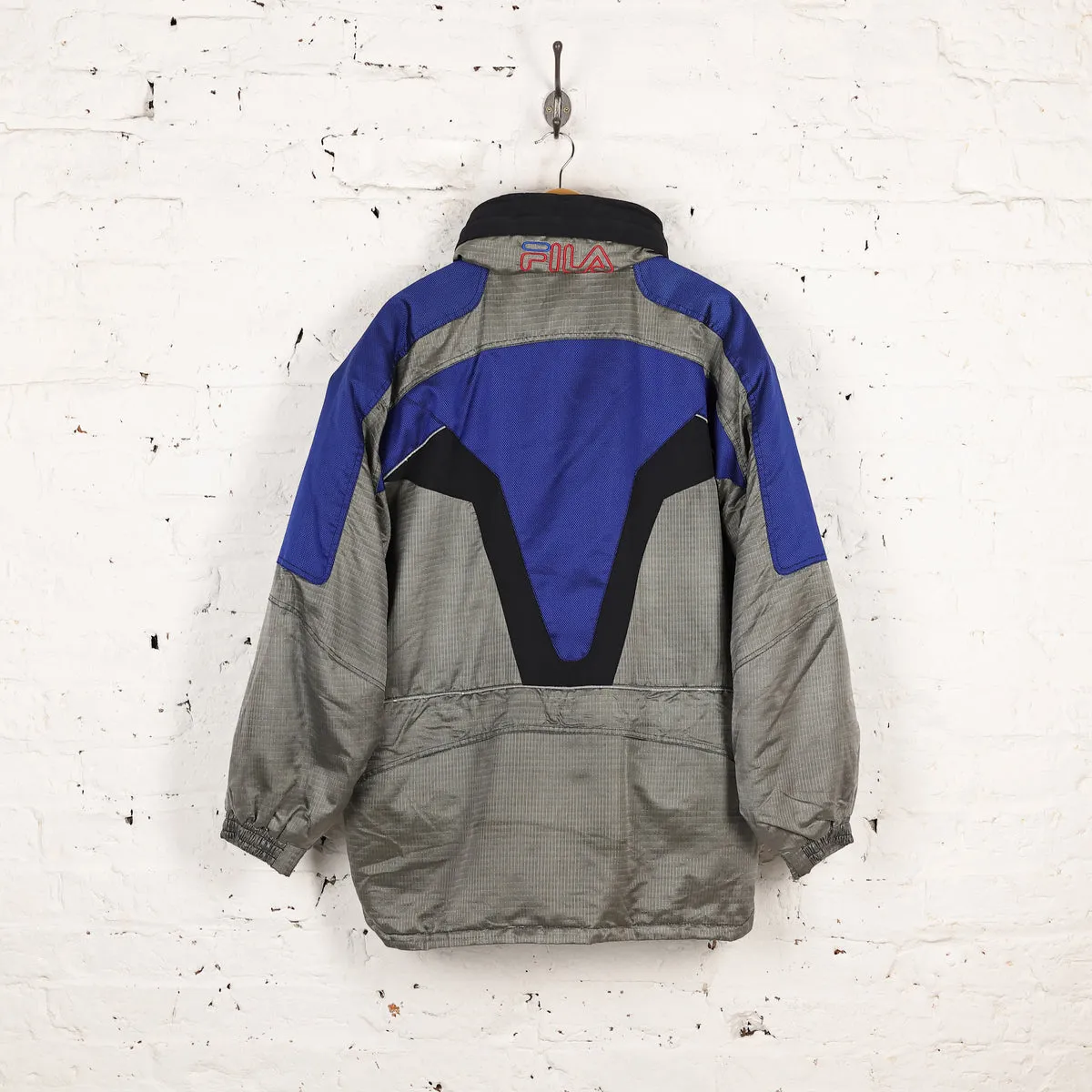 Vintage 1990s Ski Jacket in Grey Extra Large