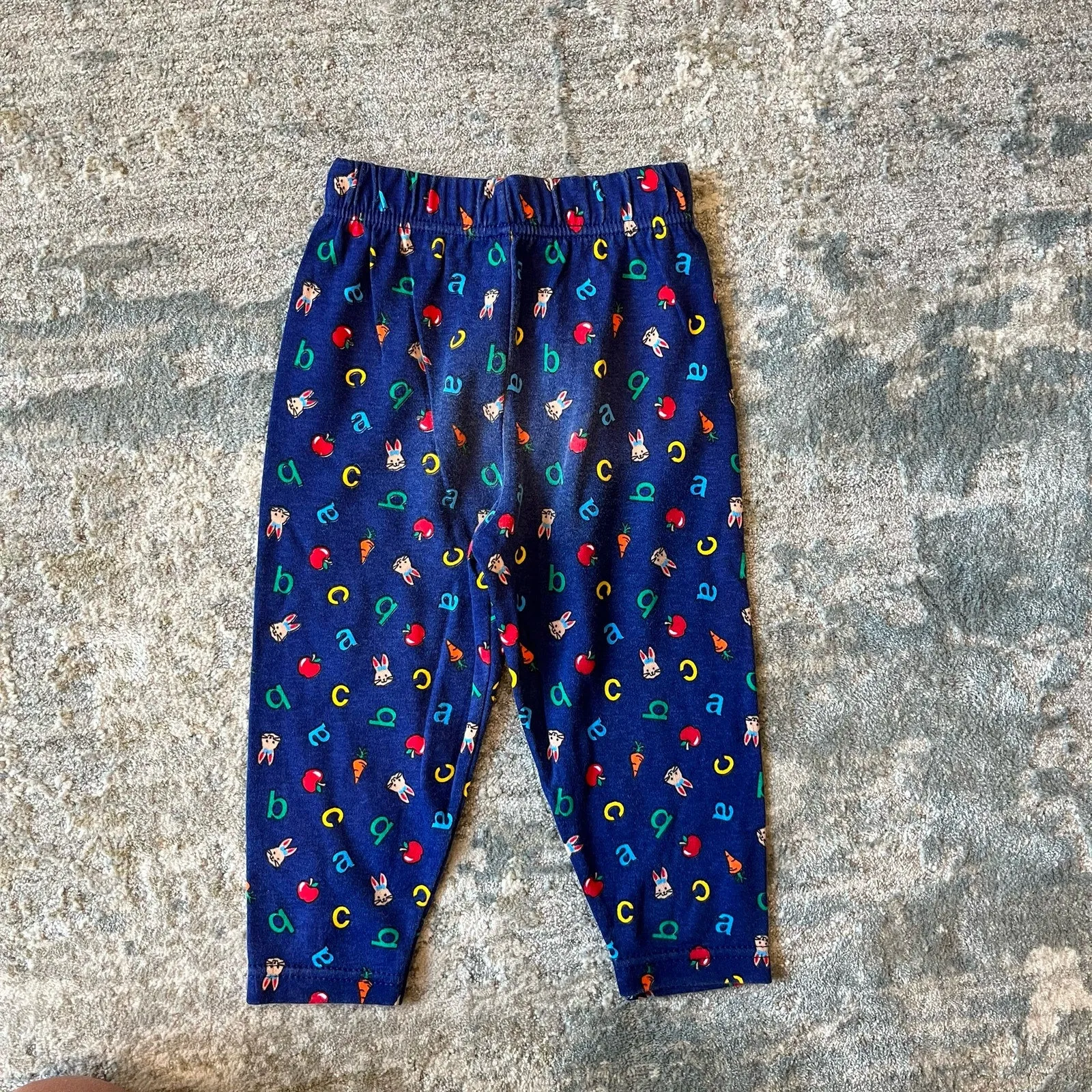 Vintage Healthtex Blue Alphabet Bunny Leggings 24 Months -> Retro Healthtex Blue Bunny Alphabet Leggings 24M