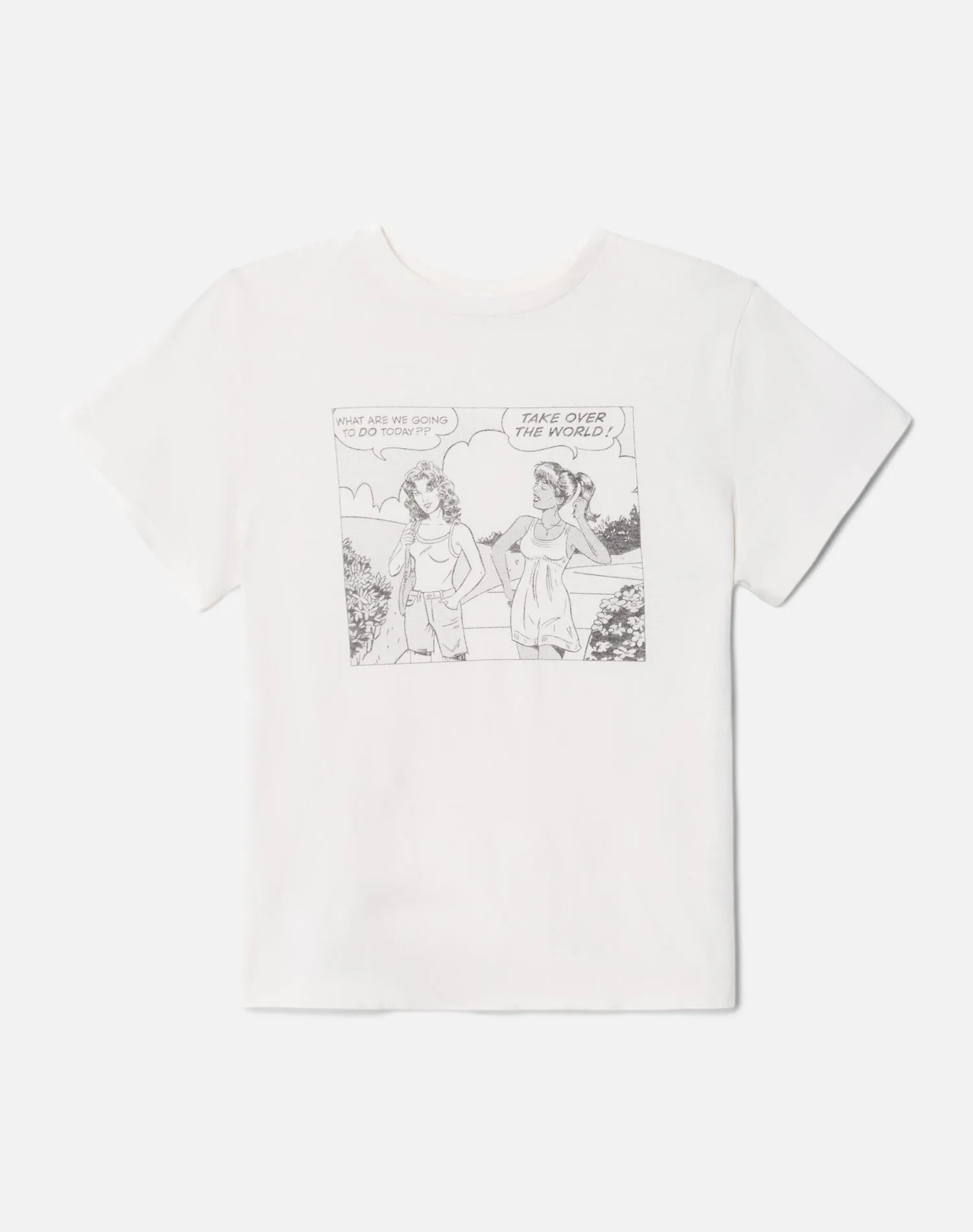 Vintage White Classic Girl Power T-Shirt