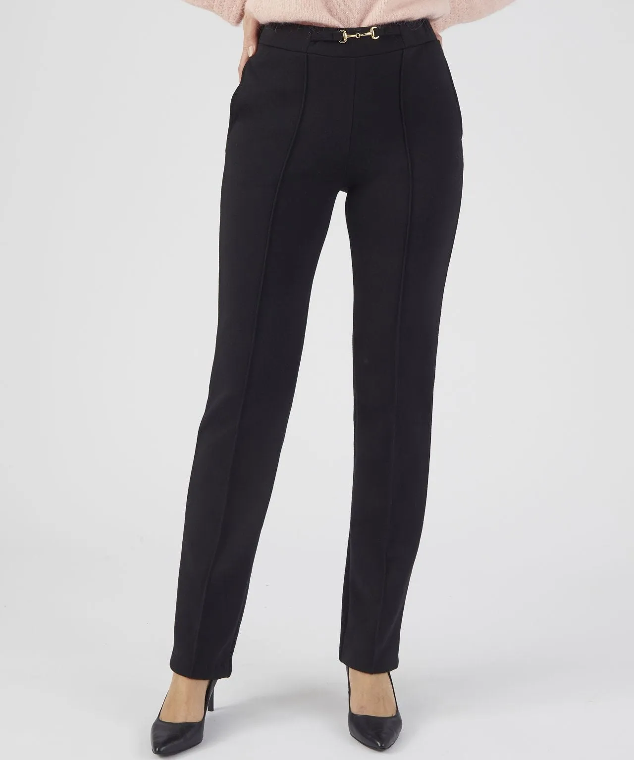 Warm Thermal Wool Blend Trousers