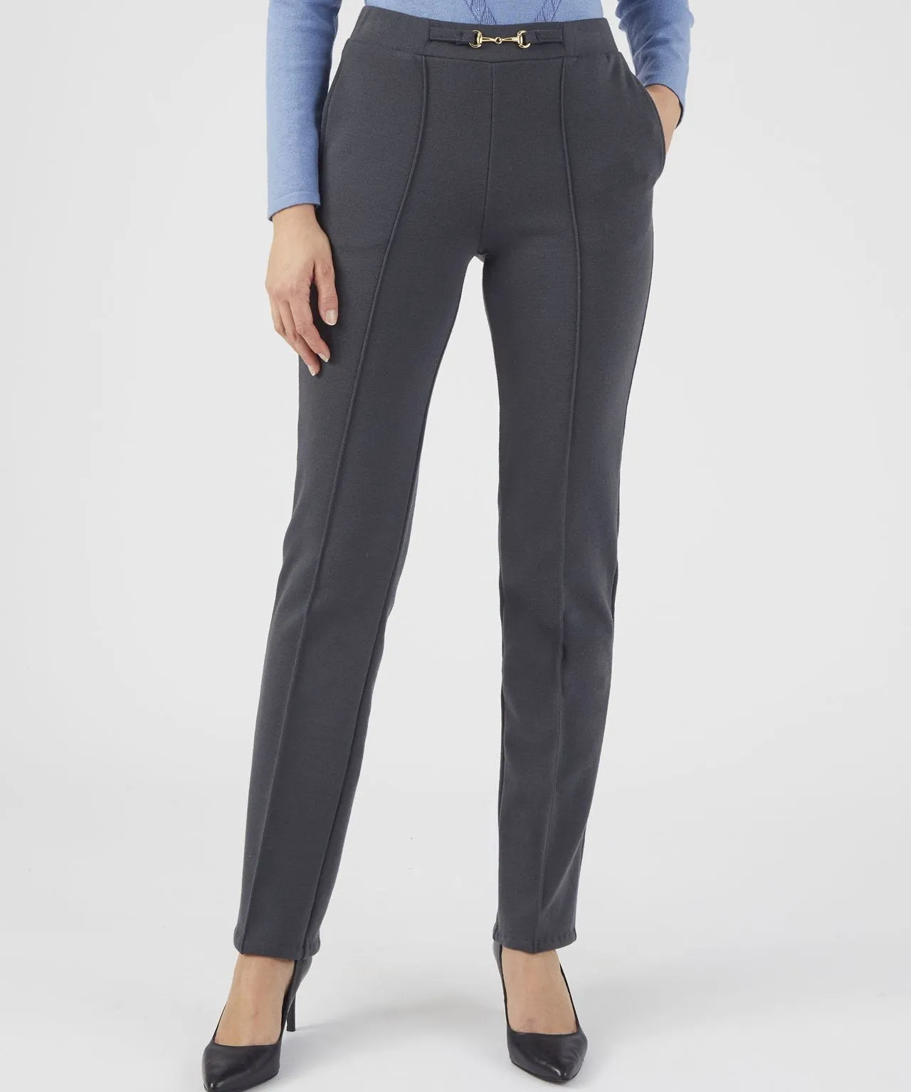 Warm Thermal Wool Blend Trousers