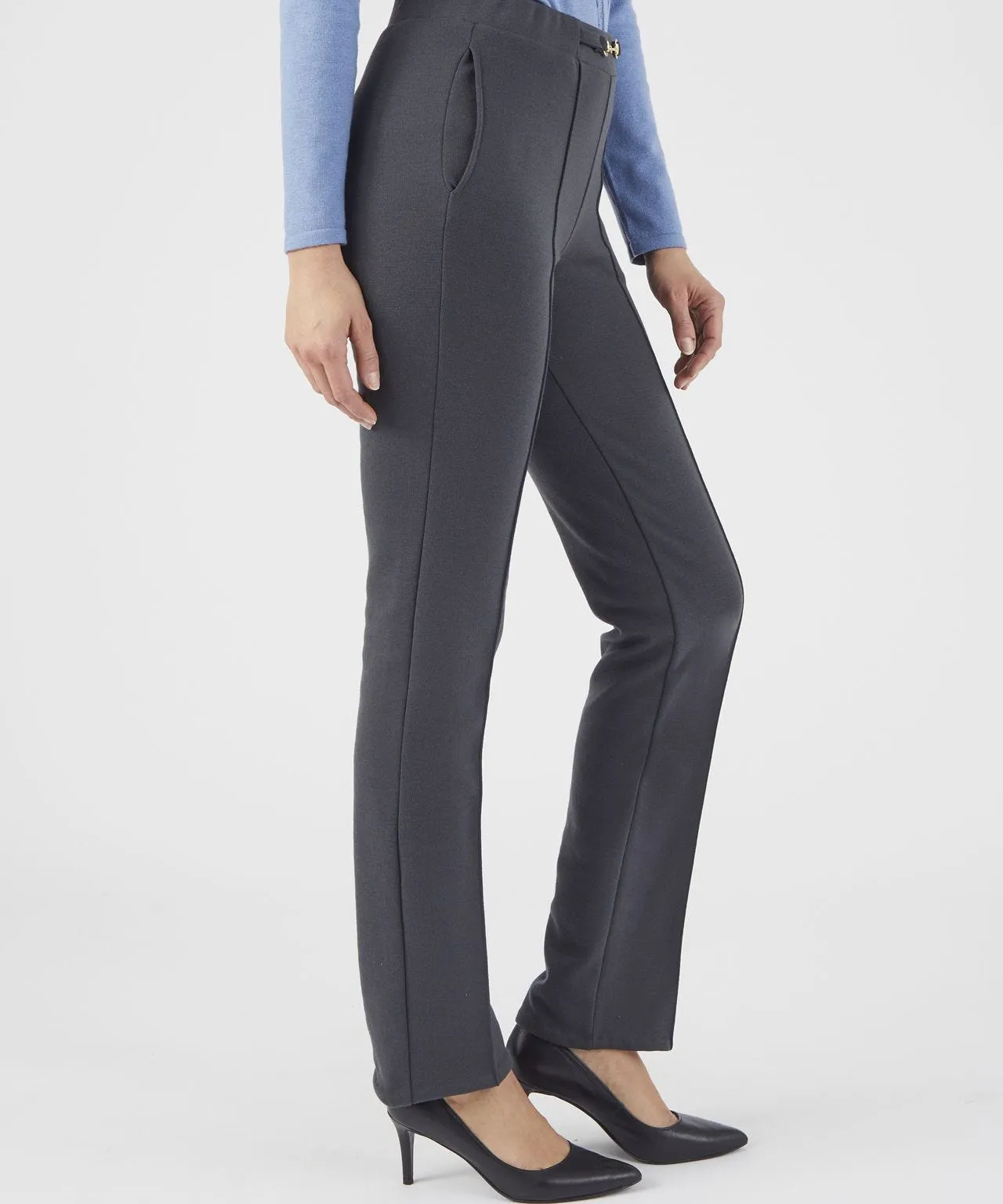 Warm Thermal Wool Blend Trousers